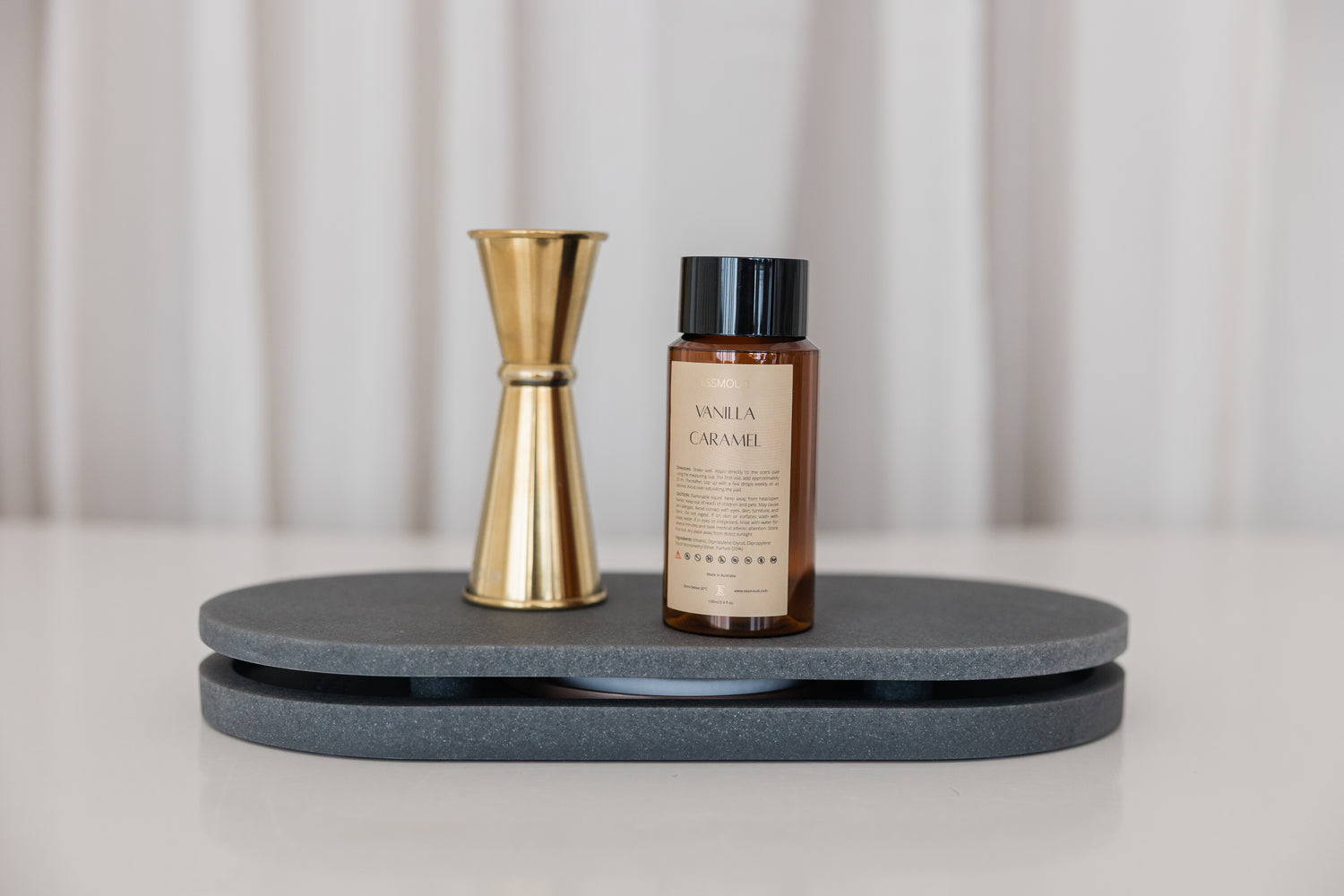 Sandstone GREY OVAL Tray Set