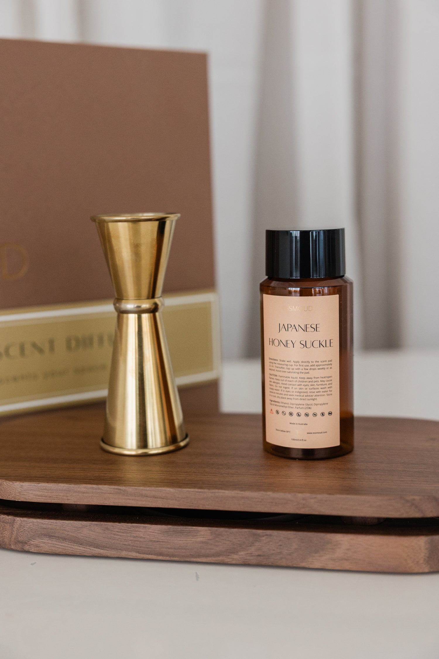 Walnut OVAL Tray Set